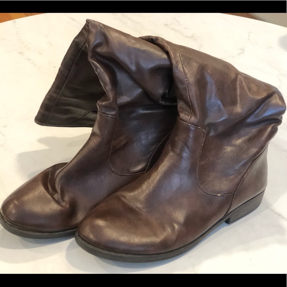 Dark Brown Mid-Calf Boots